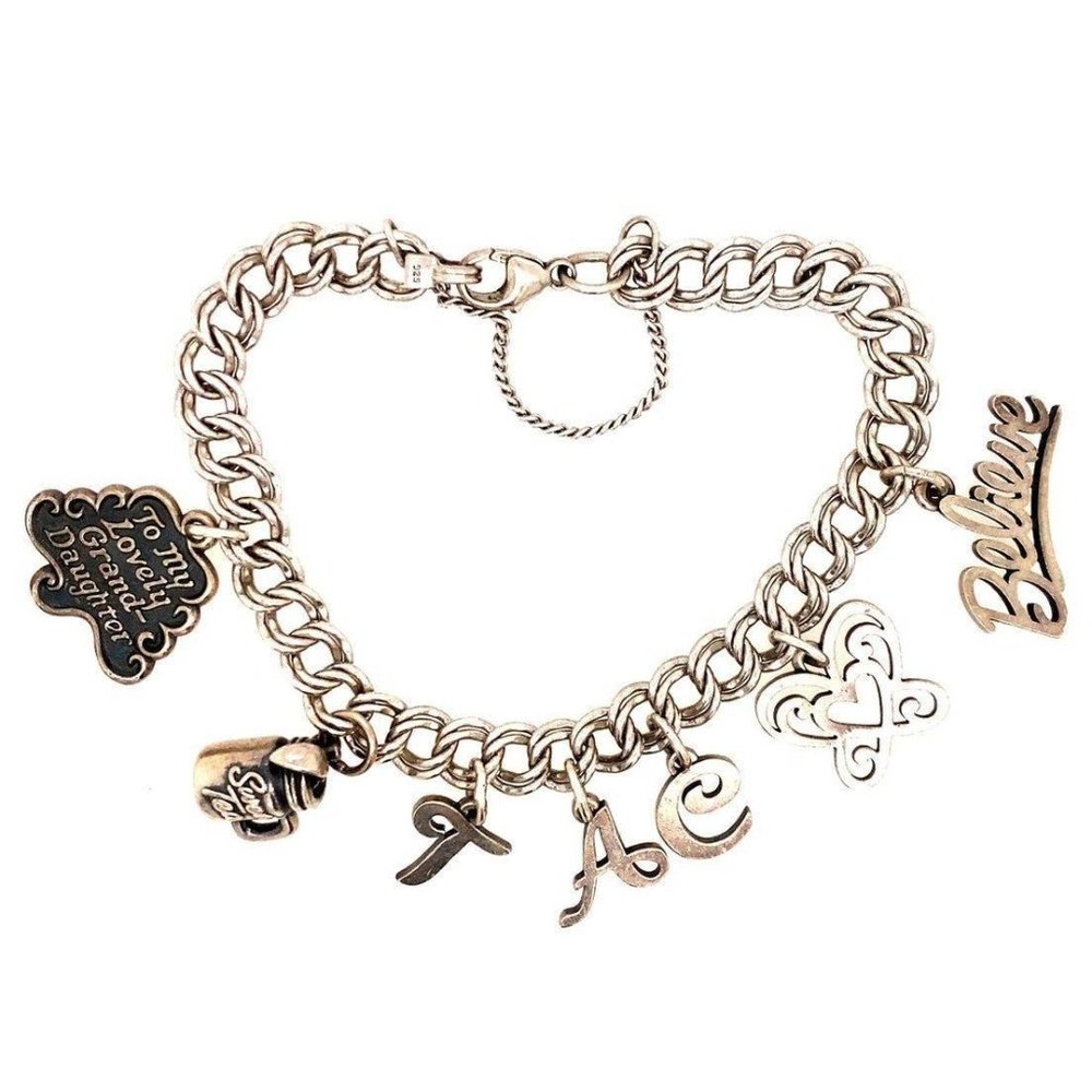 James Avery Bracelet with 6 JA Charms